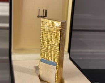 Vintage Alfred Dunhill Rollagas Gold Plated Lighter Sealed NOS Swiss Made