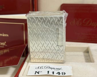 S.T. Dupont Line 1 Small Silver Plated Lighter Factory Sealed NOS