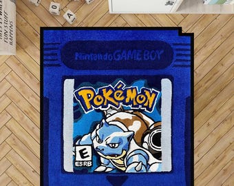Nintendo Gameboy Cartridge-GBC Video Game rug,Red gameboy cartridge rug,Blue gameboy cartridge rug,Charizard rug,Ho-oh silver rug,custom rug