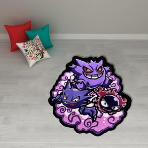 Nintendo Gameboy Cartridge-GBC Video Game rug,Red gameboy cartridge rug,Blue gameboy cartridge rug,Charizard rug,Ho-oh silver rug,custom rug GENGAR 2