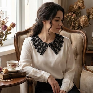 Romantic Lace Collar Crochet PDF+Video