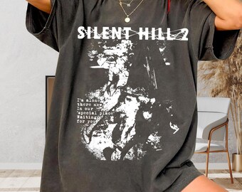 Silent Hill 2 Vintage Graphic Tee, Horror Game Shirt, Retro Gamer T-Shirt, Comfort Colors 1717 Unisex Tee