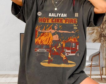 Aaliyah Comic Book T-Shirt – Vintage Graphic Comfort Colors 1717 Tee