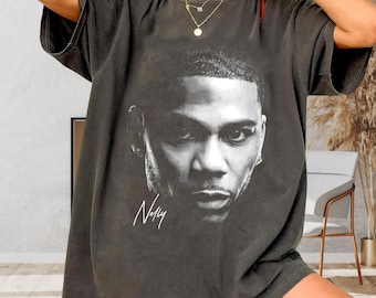 Nelly Rapper Vintage Shirt, Retro Hip Hop Graphic Tee, Comfort Colors 1717 T-Shirt, 90s Rap Music Fan Shirt, Unisex Streetwear Tee