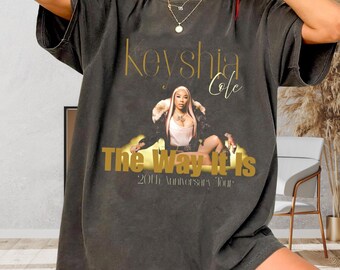 Keyshia Cole The Way It Is 20th Anniversary Tour Shirt, Vintage R&B Graphic Tee, Comfort Colors 1717 Oversized T-Shirt