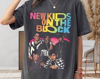 New Kids On The Block Vintage Shirt, Comfort Colors 1717 Tee