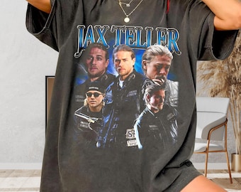 Jax Teller Collage Graphic Tee – Comfort Colors 1717 Biker Shirt