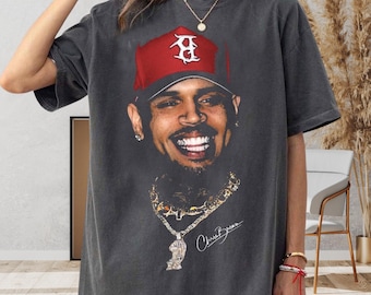 The Face of Breezy Chris Brown R&B Tour Shirt, Vintage Graphic Tee, Hip Hop Streetwear, Comfort Colors 1717 Unisex T-Shirt