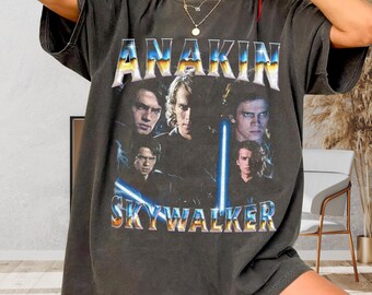 Anakin Skywalker Graphic T-Shirt – Vintage Comfort Colors 1717 Star Wars Inspired Tee