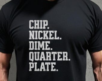 Chip Nickel Dime Viertel Platte Gym Shirt Old School Gewichtheben Tee Powerlfing Bodycycling ausgestattet nächsten Level 6410 Workout