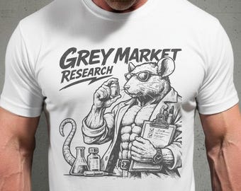 Graue Marktforschung Laborratte Shirt Lustiges Biohacker Pepti T-Shirt Gym Science Nerd Geschenk für Bodybuilder Lab Rats Fitness Enthusiasts