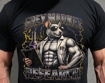 Bootleg-Peptid-Shirt, Laborratten-Shirt, Forschungs-Shirt, Graumarkt-Forschungs-T-Shirt, Wissenschafts-Shirt, Fitnessstudio-Shirt, Next Level 6210 T-Shirt