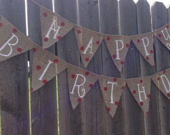 Happy Birthday Banner Custom Birthday Banner