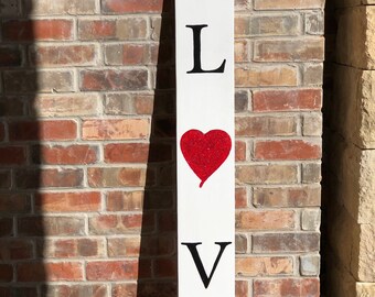Valentines Porch Sign Valentines Day Gift for Wife Valentines Day Sign Farmhouse Valentines Day Sign Love Sign Wood Valentine Decoration