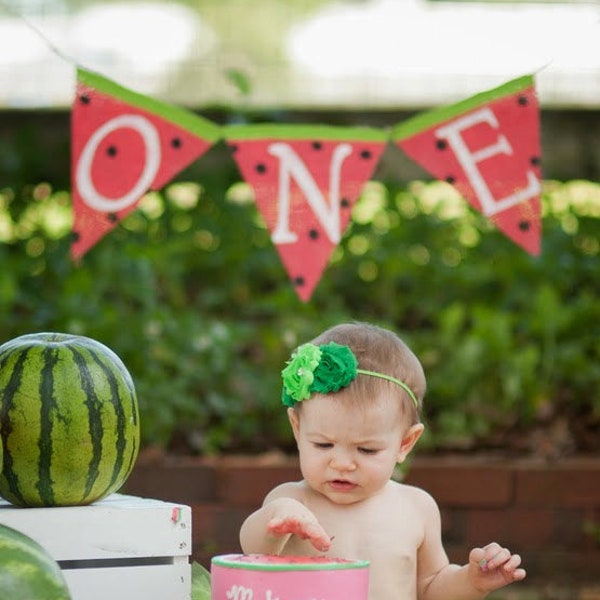 One In A Melon Decorations Watermelon 1st Birthday Summer Birthday Party Decor 1st Birthday Girl Decoration Melon Party