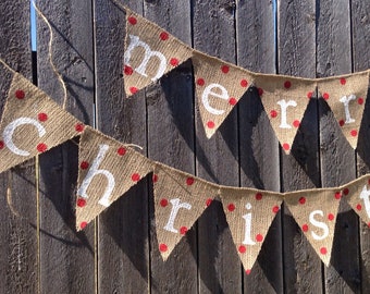 Merry Christmas Banner Christmas Burlap Banner Christmas Decor Holiday Decor Christmas Banner Holiday Banner Rustic Christmas