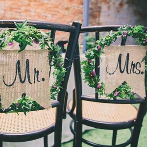 Mr and Mrs Chair Sign