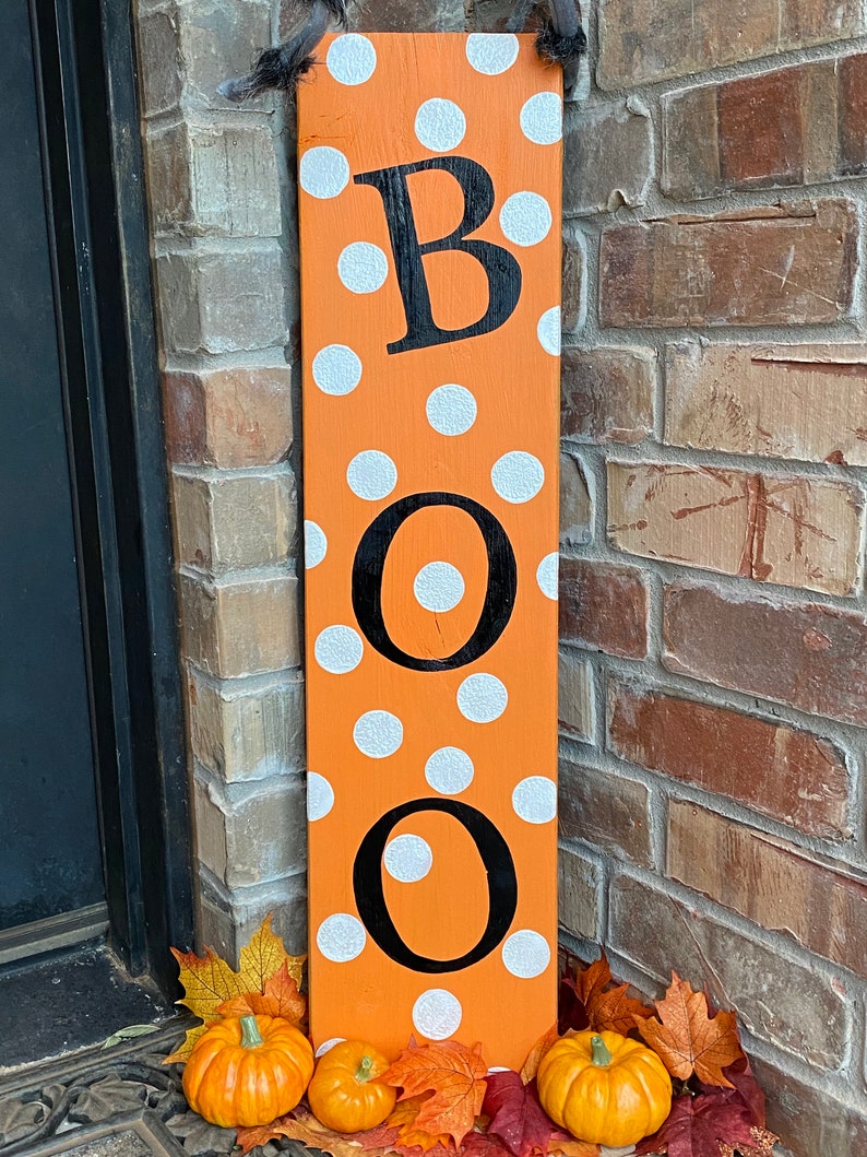 Boo Sign Halloween Decor Outdoor Boo Halloween Halloween Etsy