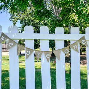 We Are One Twins First Birthday Decor Triplets Birthday image 7