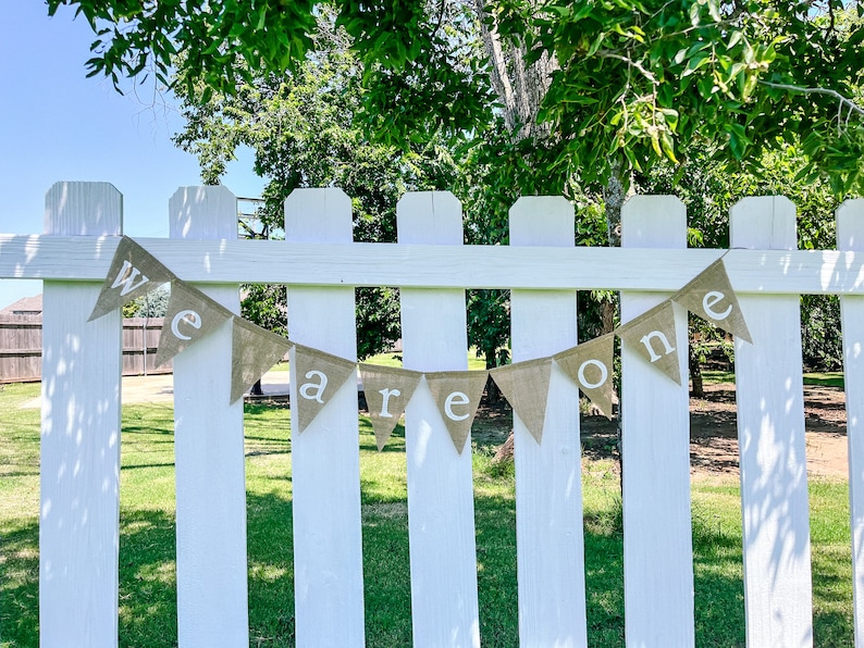 We Are One Twins First Birthday Decor Triplets Birthday image 7