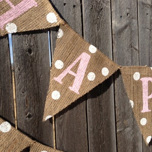 Girl Birthday Banner Polka Dot Birthday image 4