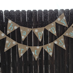 Winter Birthday Decorations Snowflakes