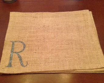 Placemats Burlap Place Mats Monogram Placemats Custom Placemats Rustic Placemats Rustic Place Mats Rustic Dining Room Decor