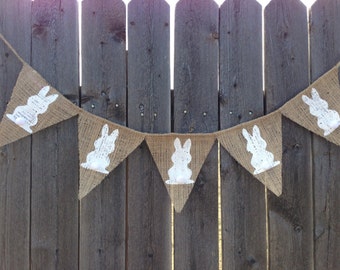 Easter Decor Easter Bunny Spring Decor Easter Decorations Spring Banner Bunny Rabbit