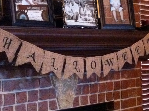 Halloween Banner Halloween Garland Halloween Decorations Halloween Mantle Halloween Mantel Decoration Halloween Signs Bunting