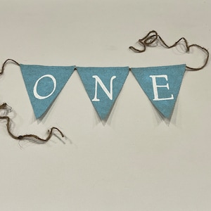 First Birthday Boy High Chair Banner
