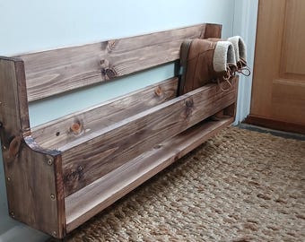 Slim line space saver shoe rack