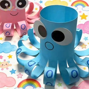 Octopus Craft Tutorial | Cute DIY Toy For 2-6 Kids | Preschool Educational Easy Activity