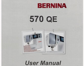 Bernina B570 QE _Bruksanvisning _Digital nedladdning _PDf-format