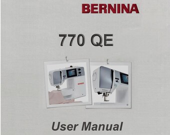 Bernina 770 QE _Bruksanvisning _Digital nedladdning _PDF-format