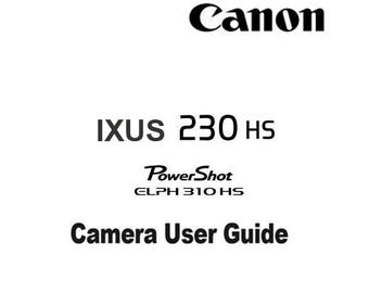 Canon IXUS 230 HS-kamera _Bruksanvisning _Digital nedladdning _PDF-format