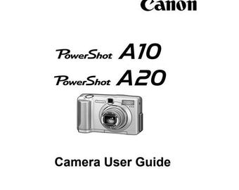 Canon A10 _A20 kamera _Bruksanvisning _Digital nedladdning _PDF-format