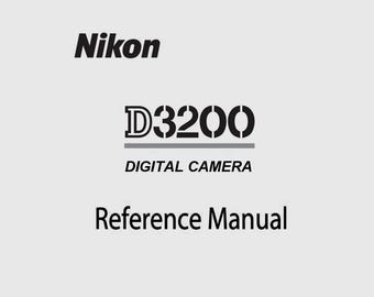 Nikon D3200-kamera _REFERENSBRUKNING _Digital nedladdning _PDF-format