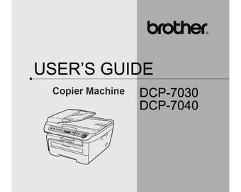Brother DCP-7030 _DCP-7040 kopiator _BRUKSANVISNING _Digital nedladdning _PDF-format