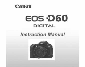 Canon D60-kamera _Bruksanvisning _Digital nedladdning _PDF-format