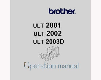 Brother ULT-2001 _ULT 2002 _ULT2003D _Bruksanvisning _Digital nedladdning _PDF-format