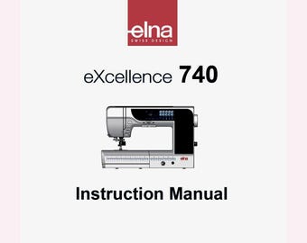 Elna 740 eXcellence _Bruksanvisning _Digital nedladdning _PDF-format