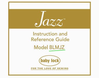 Baby Lock Jazz BLMJZ _Bruksanvisning _Digital nedladdning _PDF-format