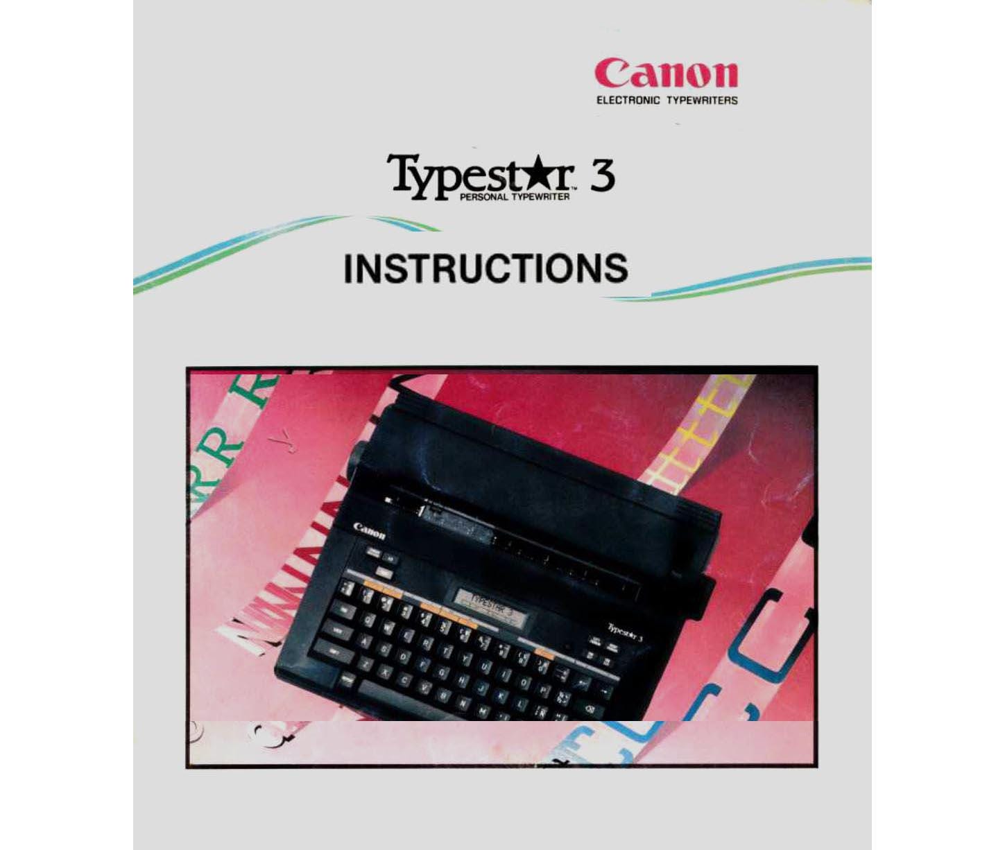 Canon Typestar Typewriter - Etsy
