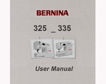Bernina 325 _335 _Bruksanvisning _Digital nedladdning _PDF-format