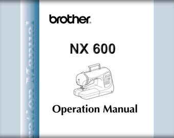 Brother NX-600 _Bruksanvisning _Digital nedladdning _PDf-format