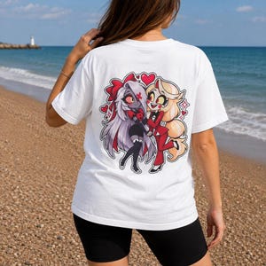 Charlie Vaggie T-Shirt, Romantic Heart Design, Unisex 100% Cotton Tee
