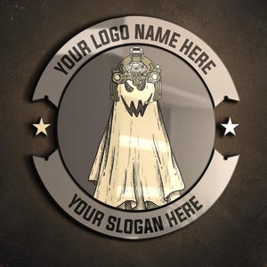 Vector de parche fantasma personalizado / Logotipo táctico de Halloween SVG PNG imagen 2