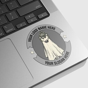 Vector de parche fantasma personalizado / Logotipo táctico de Halloween SVG PNG imagen 3