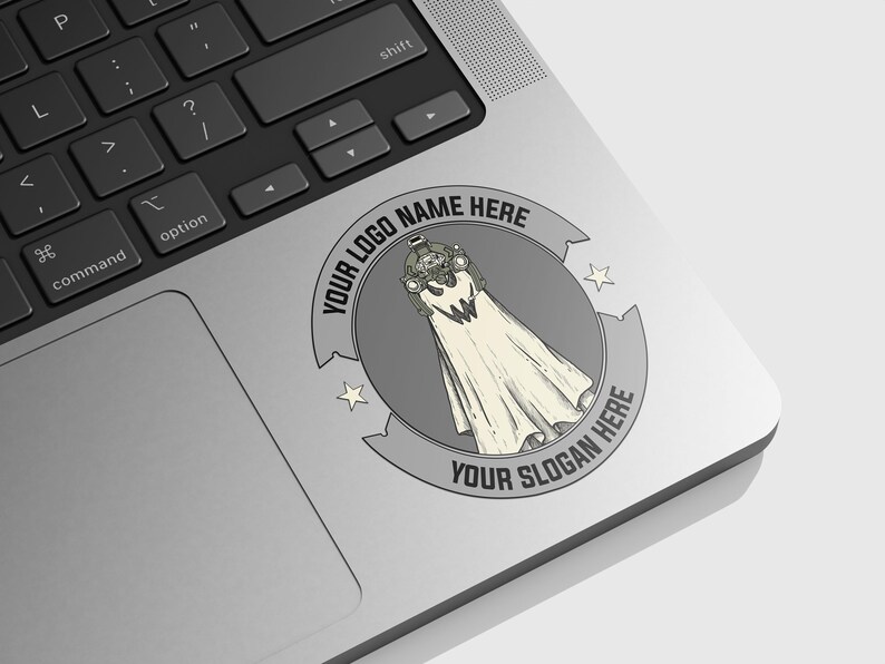 Vector de parche fantasma personalizado / Logotipo táctico de Halloween SVG PNG imagen 3