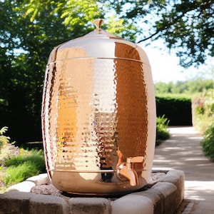 100% Pure Hammered Copper Water Dispenser, Copper Pitcher, Handmade Hammered Drinkware Container, Eco Friendly, Copper Water, Gift for Mom